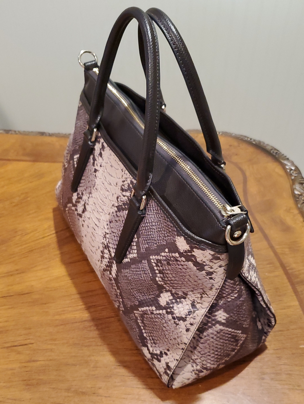 Coach Python Embossed Morgan Satchel - Picture 16 of 16
